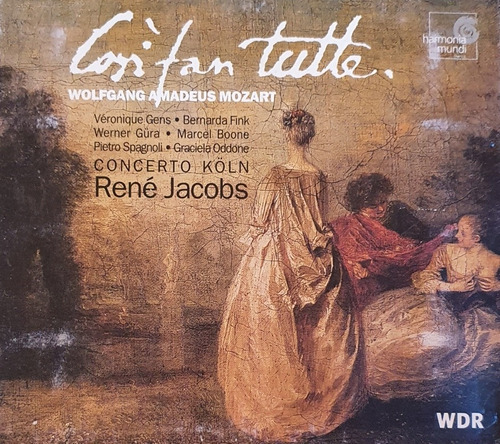 Cd Mozart - Cosi Fan Tutte - Rene Jacobs - 3cds - Digipack