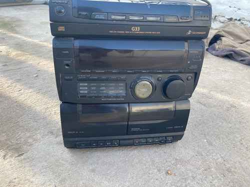 Minicomponente Sony Mhc G33 Japones, Retro Vintage A Revisar Negro 80 W (Usado)