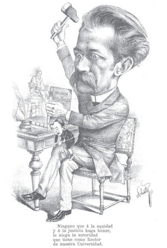 Alfredo Vazquez Acevedo - Caricatura - Lámina 45x30 Cm.