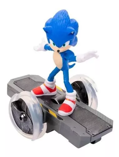 Boneco Sonic The Hedgehog Sonic com Skate