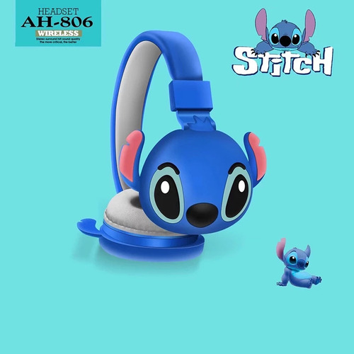 Audífono Bluetooth Stitch Para Iphone Samsung Xiaomi Azul Azul