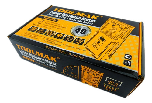 Medidor De Distancia Láser 40 Metros Toolmak Tmk19930