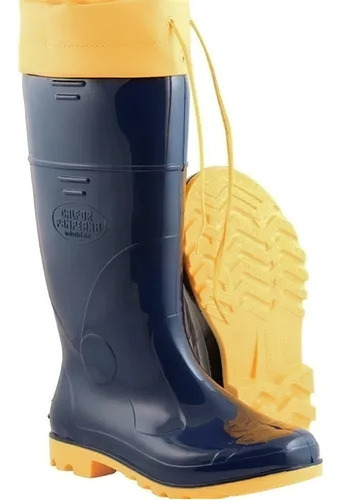 Imagem 1 de 4 de Bota Galocha Borracha Impermeável Forrada Qualidade Superior