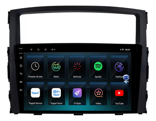 Multimidia Pajero Full 9p Qled Android Carplay 2gb 32gb
