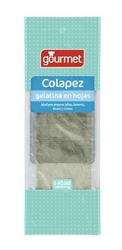 Gelatina Sin Sabor Colapez Gourmet 12 Gr (3uni) Super