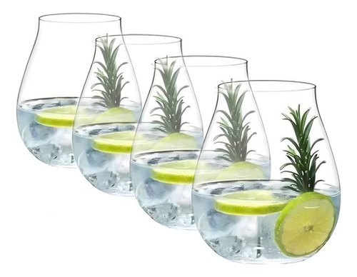 Vaso Riedel Gin Tonic Set X 4 Unidades Color Agua