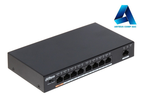 Dahua Pfs3009-8et-96 - Switch Poe 8 Puertos 10/100 - 96w