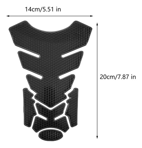 Pegatina De Depósito Para Motocicleta, Cubierta Negro