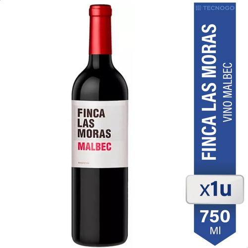 Vino Finca Las Moras Malbec 750ml Tinto Botella 01almacen 