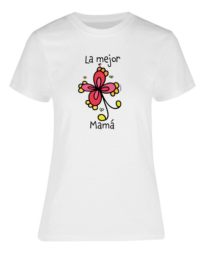 Playera Mujer La Mejor Mamá - Día De Las Madres - Regalo