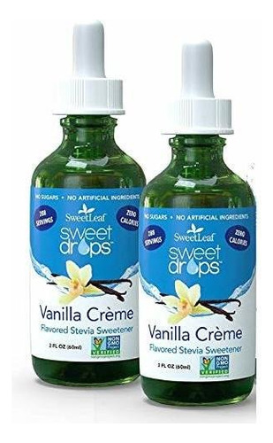 Leaf Dulce Gotas Creme De Sabores Liquid Stevia, 2 Oz (pack