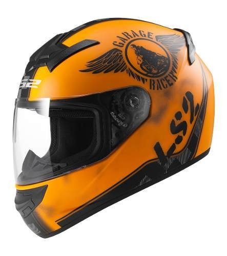 Casco para moto integral LS2 Rookie FF352  orange fan talle M 