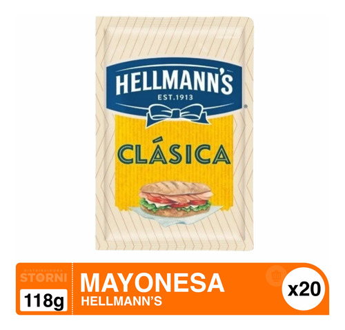 Mayonesa Hellmann's 20 X 118gr Mayorista