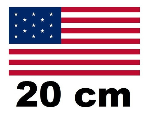 Stickers Bandera Usa ( Vinil 20 Cm ) 1 Pza