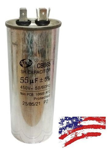 Us Cbb65 450 vac 55uf Condensador Del Motor Compresor De Air