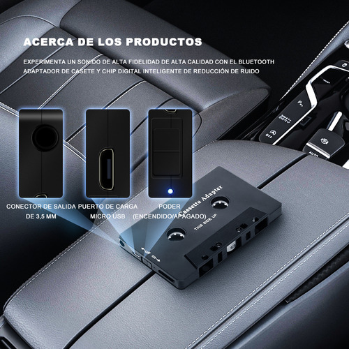Adaptador Convertidor De Casete Bluetooth Para Coche Bomge