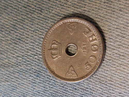 Moneda De Noruega 50 Ore Año 1948 Cobre Níquel 