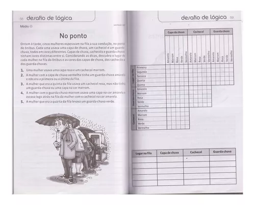 DESAFIOS DE LÓGICA - MÉDIO DESAFIO - ED 19 COQUETEL PASSATEMPO