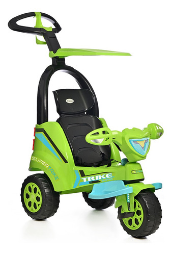 Triciclo De Bebe Montable Prinsel Super Trike 2 En 1 Verde