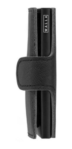 Imagen 3 de 4 de Billetera Walla Saffiano black cuero