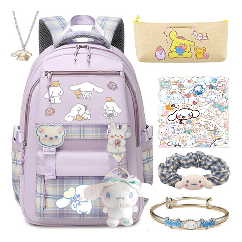 Mochila Sanrio Cinnamoroll De Gran Capacidad Para Estudiante