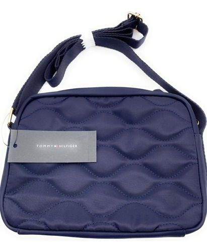 Crossbody, Morral Tommy Hilfiger Mujer Azul Oscuro Lisa Oro Azul Oscuro