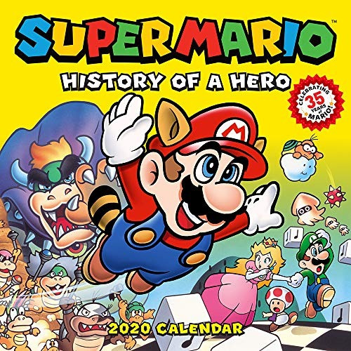Super Mario Retro 2020 Wall Calendar History Of A Hero