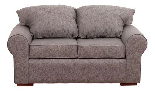 Sofá Moscú 2 Cuerpos Lino Sidelli Gris / Muebles América