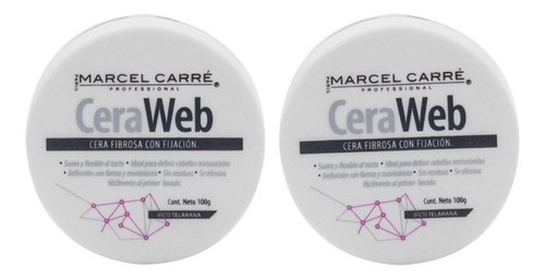 Marcel Carre Cera Web 100g 2 Piezas   Cera Fibrosa Telaraña