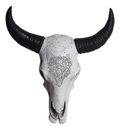 Escultura De De Toro Diseño Tribal Para Colgar En La Pared
