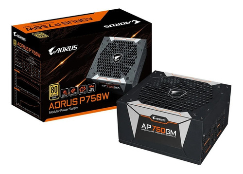 Imagen 4 de 4 de Fuente de alimentación para PC Giga-Byte Technology AORUS GP-AP750GM 750W black 100V/240V