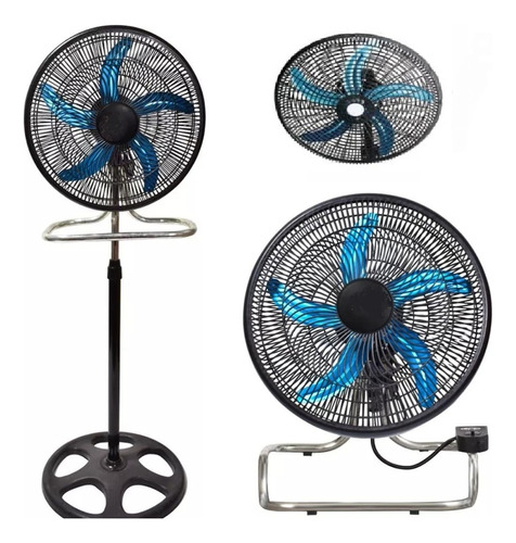 Ventilador Hytoshy,3 En 1 De Pie, Turbo, Pared 3 Velocidades