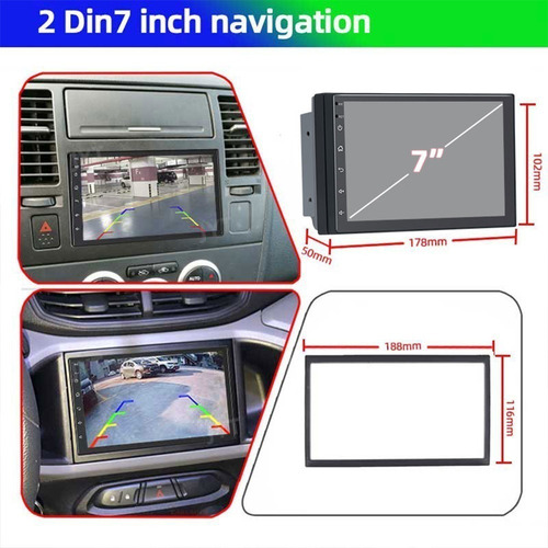 2g+32g 7 Pulgadas Coche Estereo Android Gps Doble Din Camara