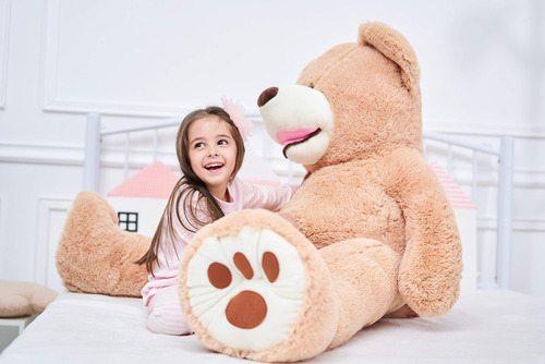 Peluche Gigante Con Forma De Oso De Peluche Ikasa, 160 Cm, C