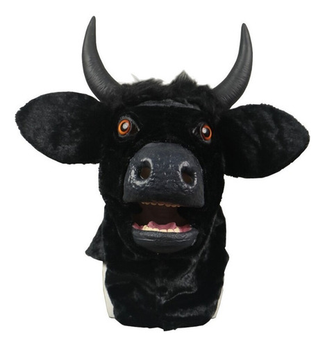 Máscara Facial De Látex Con Forma De Vaca Y Toro, Móvil,