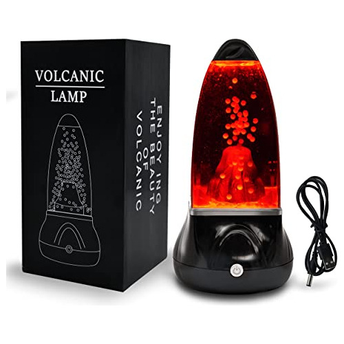 Lámpara De Lava Forma De Volcán, Alimentada Por Usb