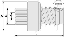 Impulsor Arranque Motor Perkins 4/6 Cilindros An115 Indiel