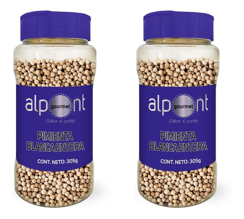 Alpont Pimienta Blanca Entera 305 Gramos 2 Piezas
