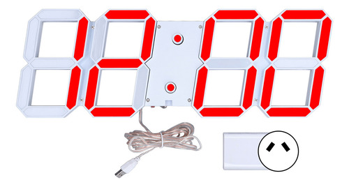 Reloj De Pared Led 3d, Relojes Digitales Huecos Multifunción
