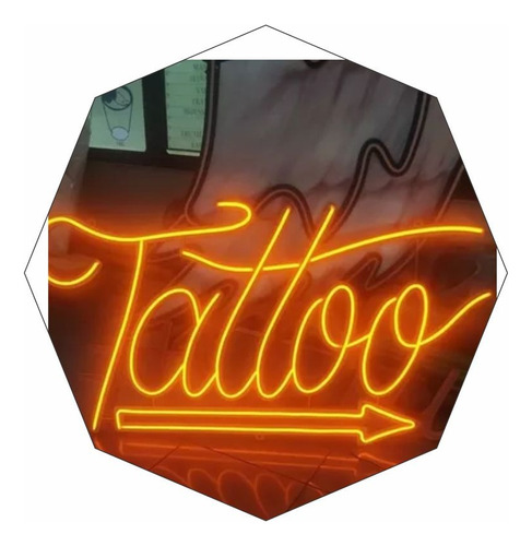 Cartel Tattoo En Neón Led Logos / Leyendas / Personalizados