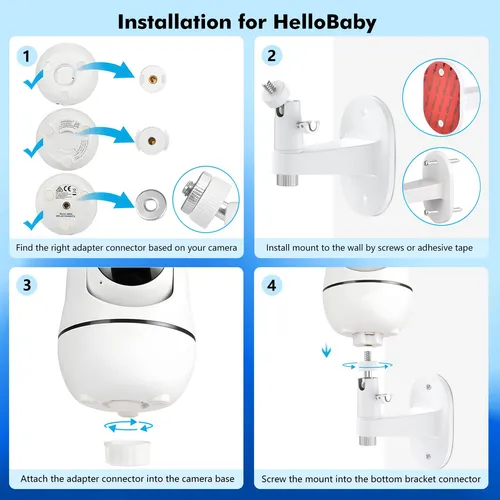 Soporte De Monitor De Bebé Annoifu Para Hellobaby Hb65/hb40/