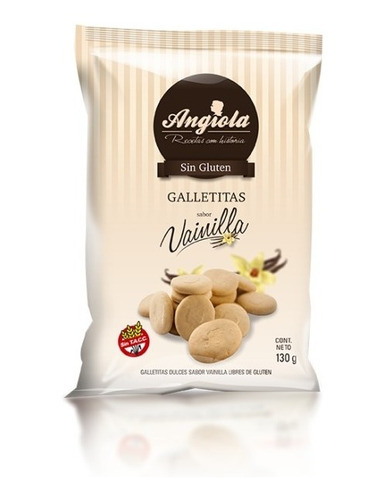 Galletitas Dulces Angiola Sin Tacc 3 X 130gr A Eleccion