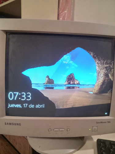 Monitor De Tv 17 Samsung Usado Exelente Funcionando Blanco (Usado)