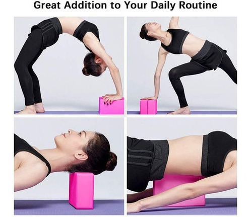 Imagen 8 de 8 de Bloque Yoga Ladrillo Brick Taco Fitness Pilates Gym