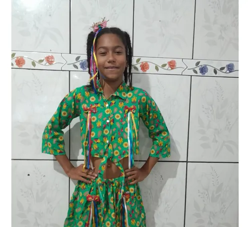 Saia e blusa hotsell de são joão