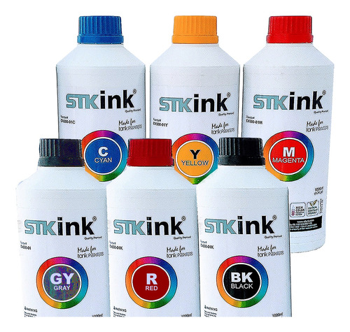 6x 500ml Tinta Foto Plus Para Impressora Canon Max G610 G510