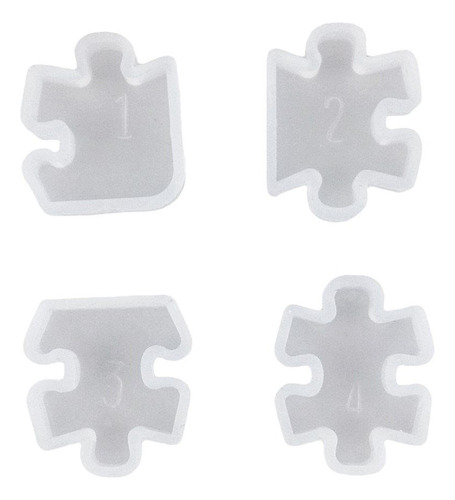 Honbay 4pcs Mini Puzzle Fabricacion Joyeria Colgante Collar