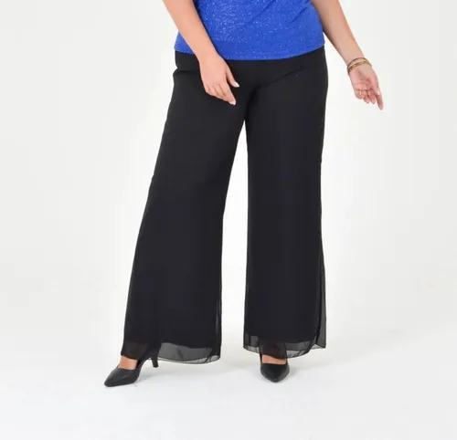 Pantalones de gasa anchos new arrivals