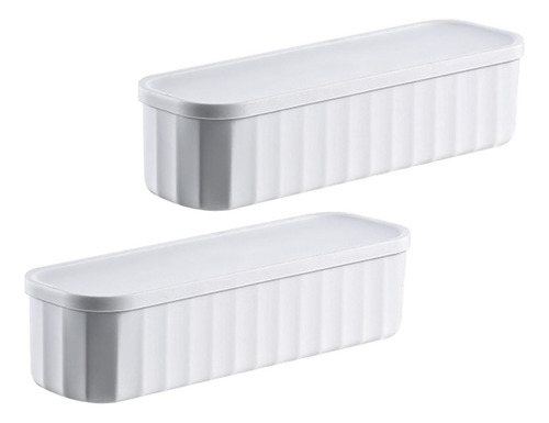 Estuche De Almacenamiento Multiusos De 2 Piezas Con Tapa