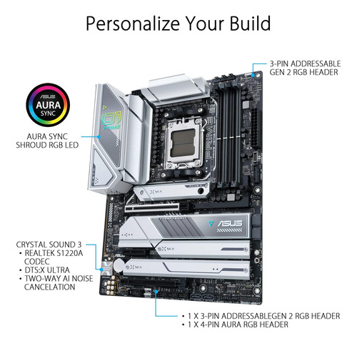 Asus Prime X670e-pro Amd X670 Socket Am5 Atx Ddr5-sdram